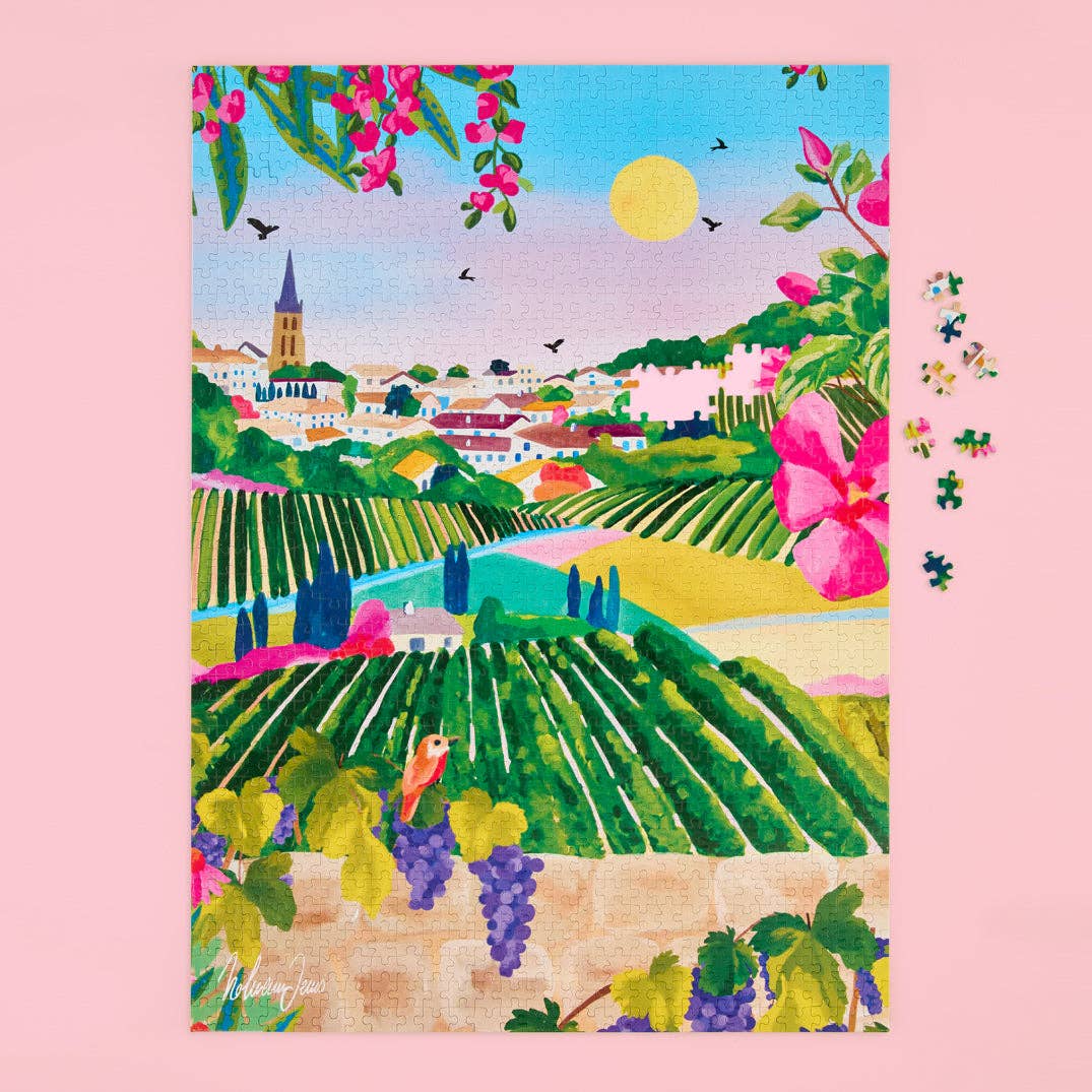 Village Vineyard, 1000-piece puzzle, WerkShoppe