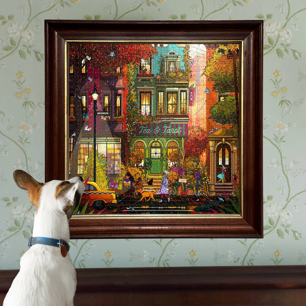 Fall in Brooklyn, 1000-piece puzzle, eeBoo