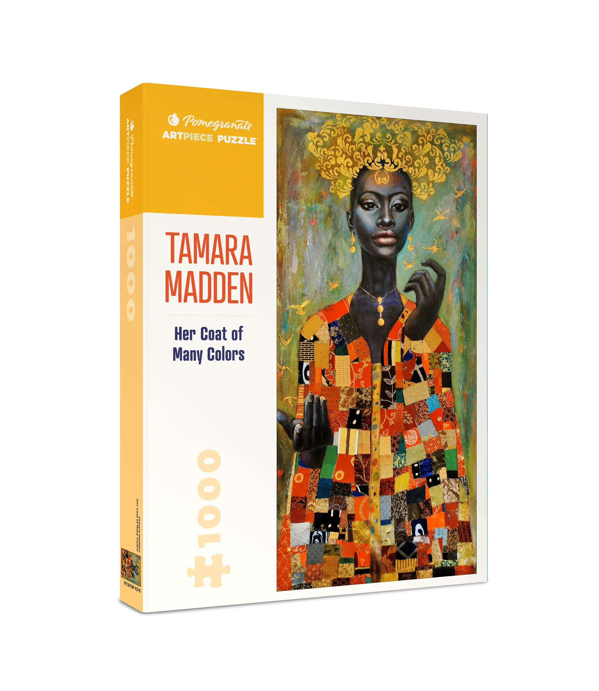 Her Coat of Many Colors - Tamara Madden, 1000-piece puzzle, Pomegranate