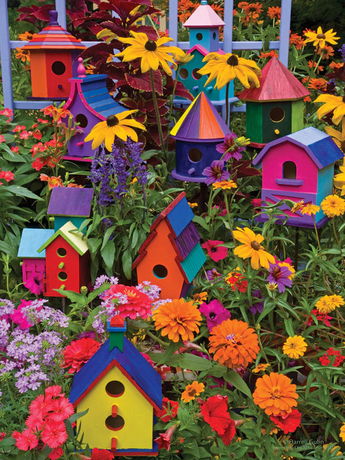 Birdhouses, 275-piece large format puzzle, Cobble Hill
