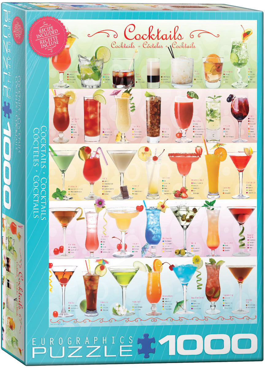 Cocktails, 1000-piece puzzle, Eurographics