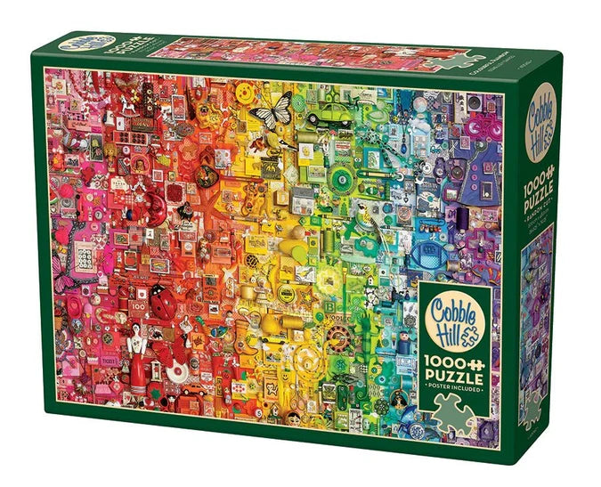 Colorful Rainbow, 1000-piece puzzle, Cobble Hill