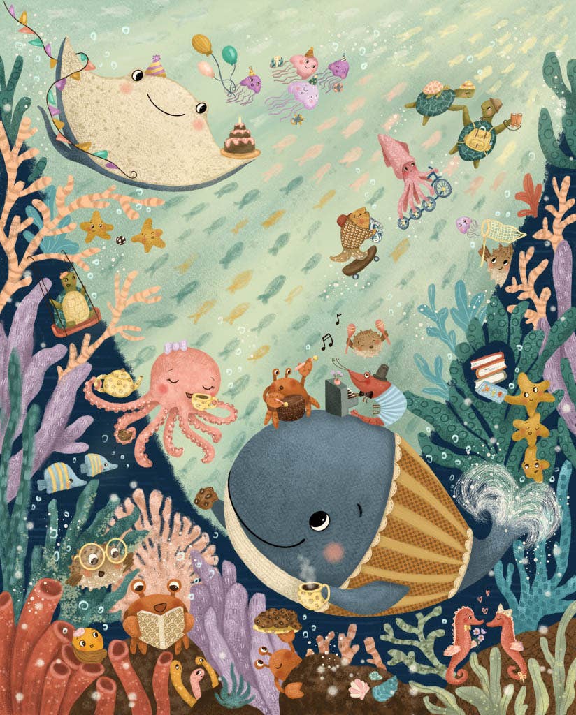Tales from the Deep, 100-piece kids' puzzle, Once Upon a Puzzle