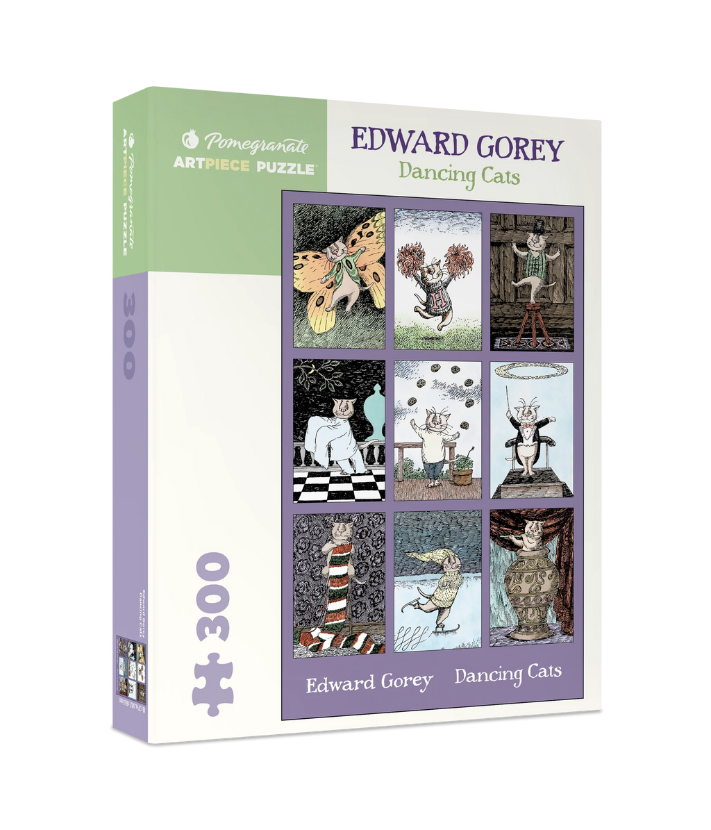 Dancing Cats - Edward Gorey, 300-piece puzzle, Pomegranate