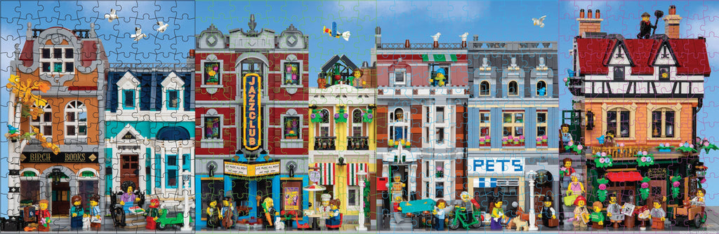 LEGO Main Street, 4 x 125-piece puzzles, Chronicle Books
