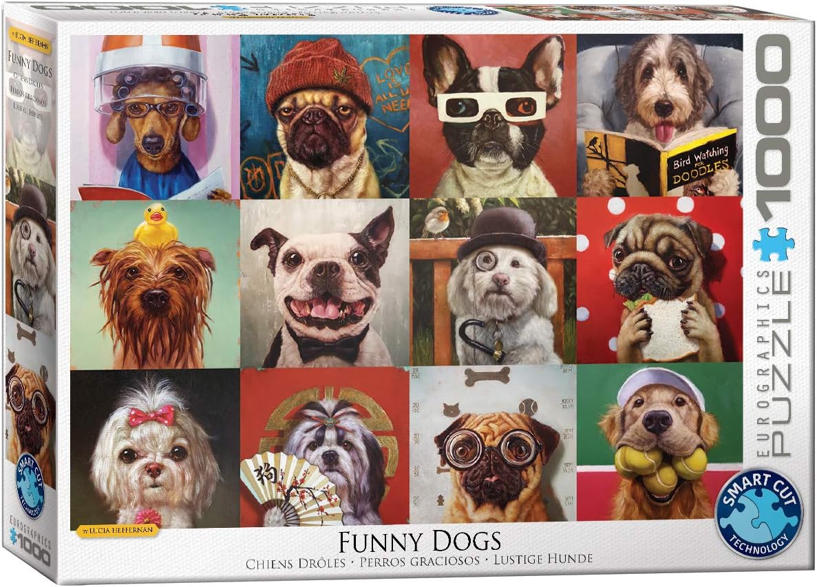 Funny Dogs, 1000-piece puzzle, Eurographics