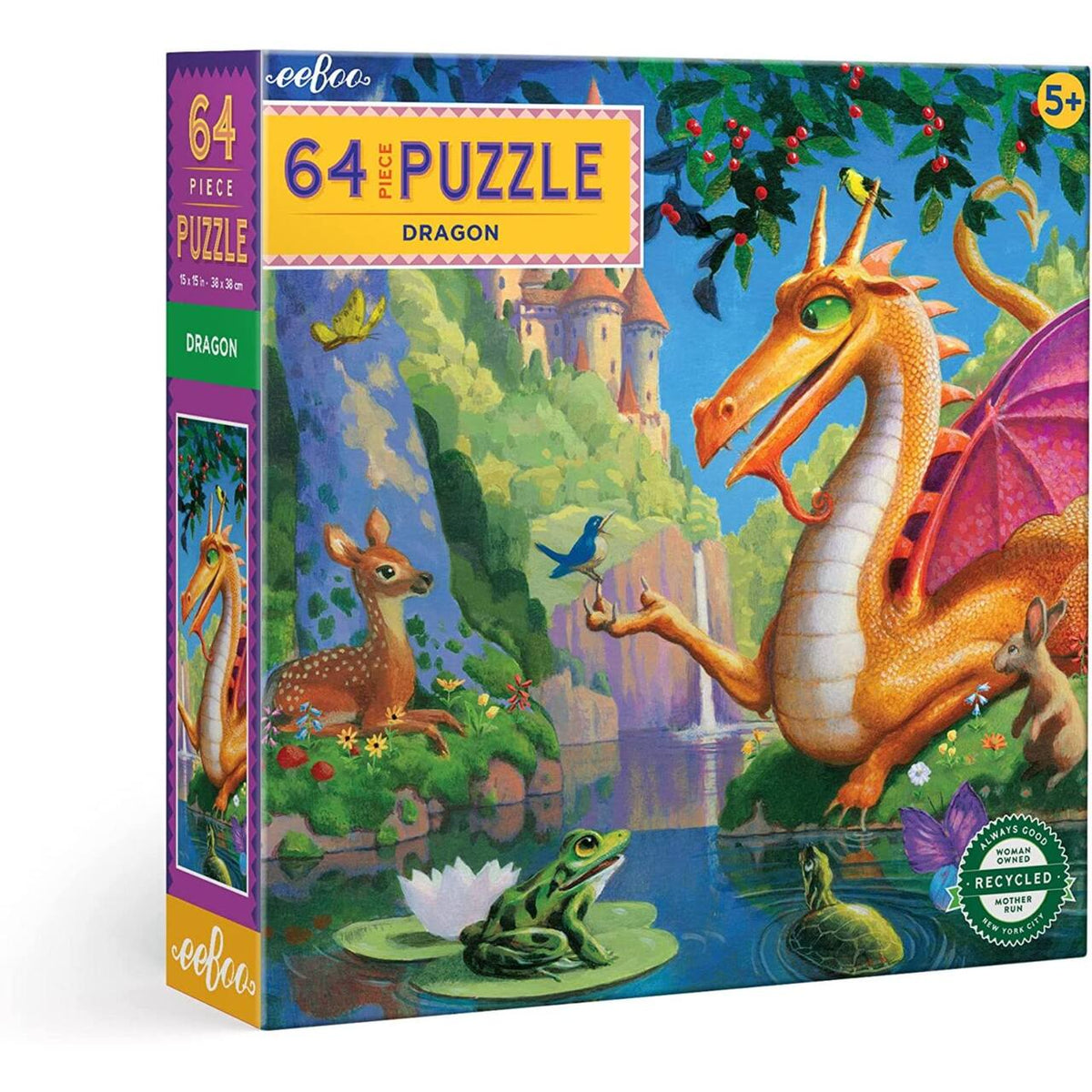 Dragon, 64-piece kids' puzzle, eeBoo