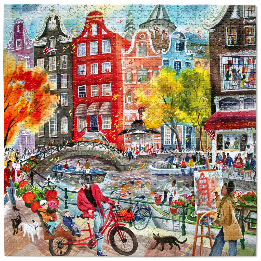 Artists in Amsterdam, 1000-piece puzzle, eeBoo