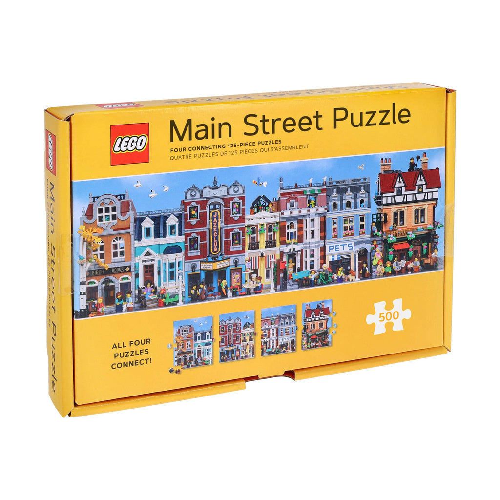 LEGO Main Street, 4 x 125-piece puzzles, Chronicle Books