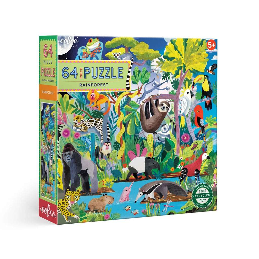 Rainforest, 64-piece puzzle, eeBoo