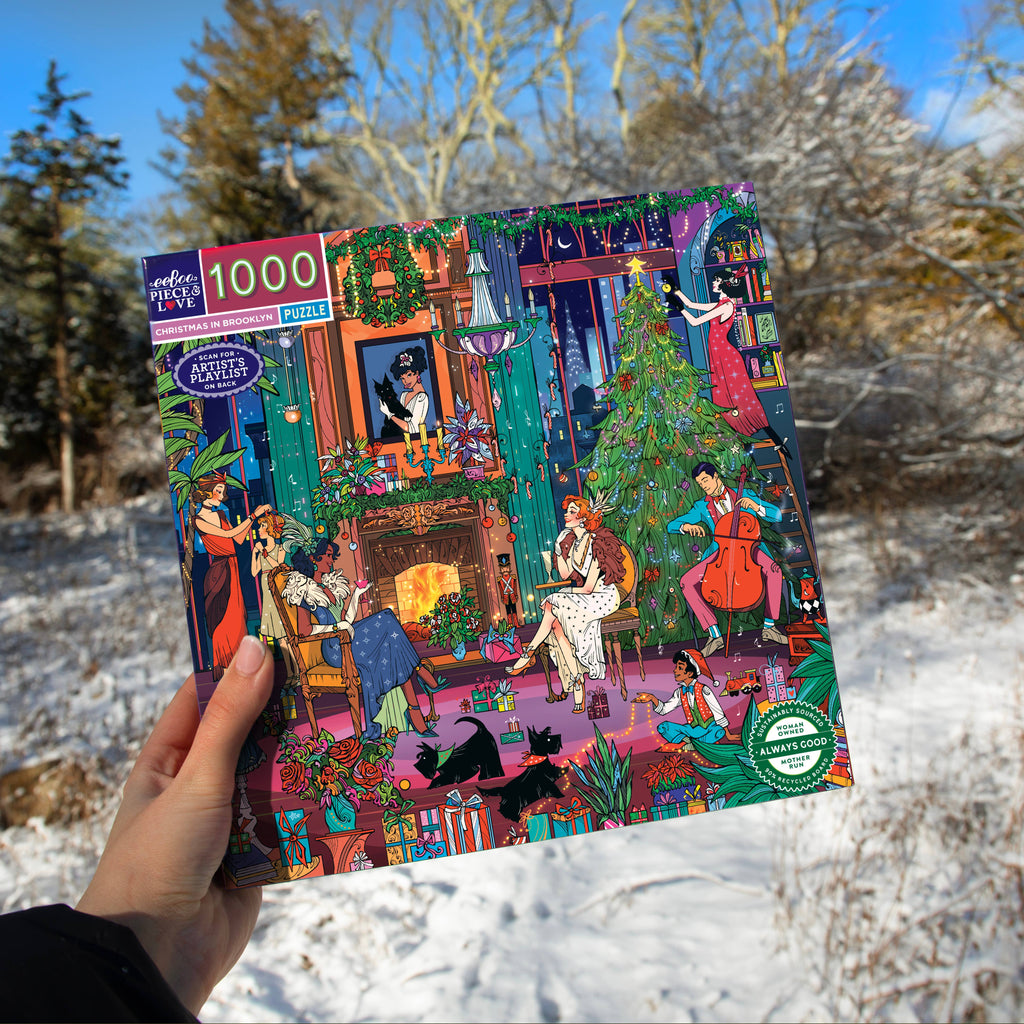 Christmas in Brooklyn, 1000-piece puzzle, eeBoo