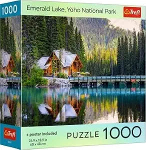 Emerald Lake - Yoho National Park, 1000-piece puzzle, Trefl