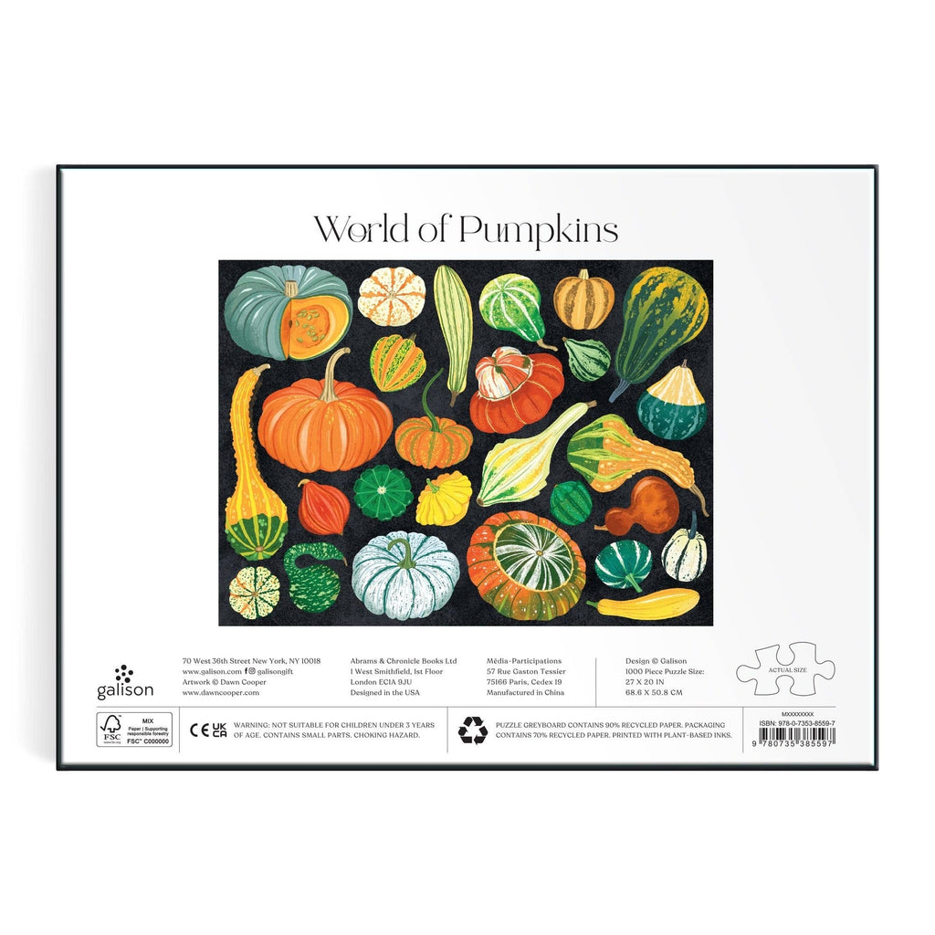 World of Pumpkins, 1000-piece puzzle, Galison