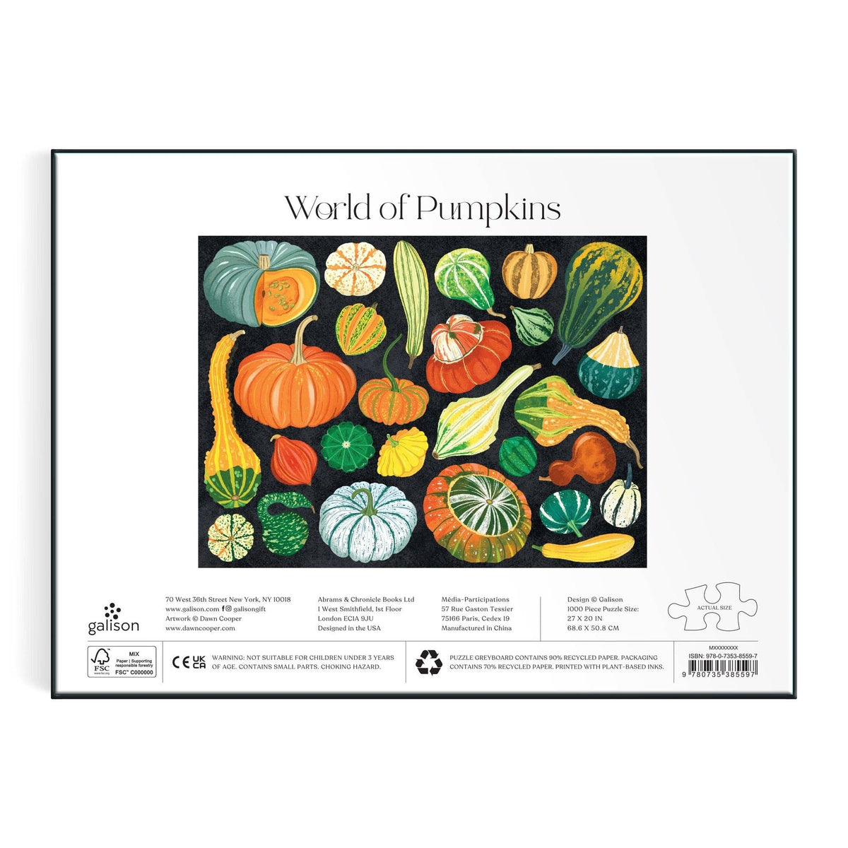 World of Pumpkins, 1000-piece puzzle, Galison