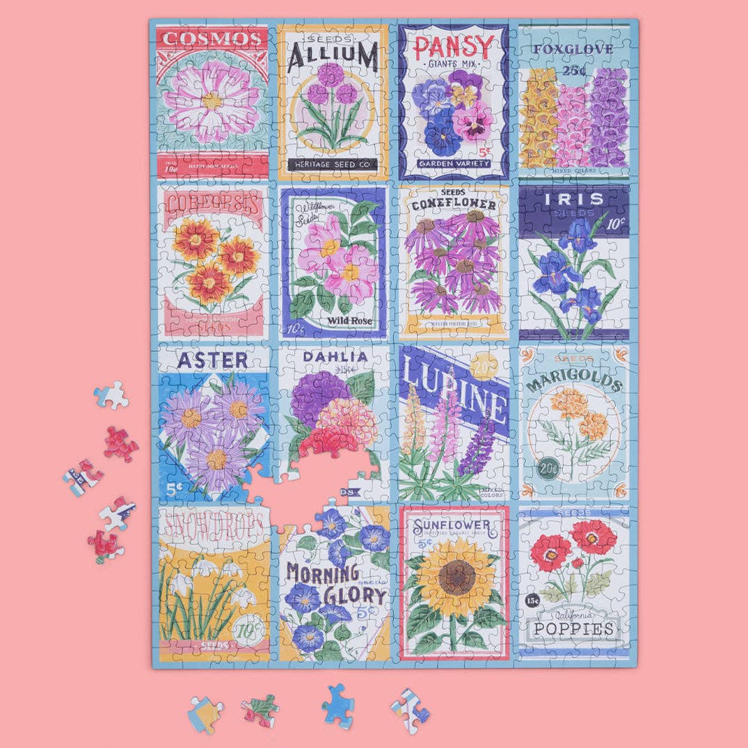 Seed Packets, 500-piece puzzle, WerkShoppe