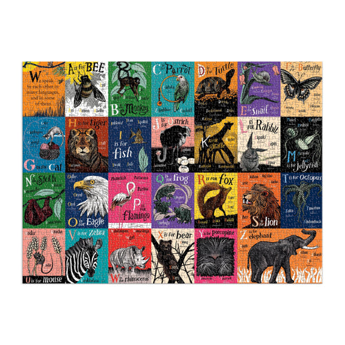 A is for Bee: An Alphabet in Translation, 1000-piece puzzle, Mudpuppy