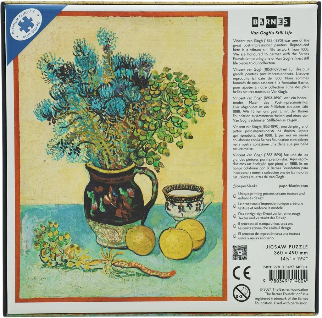 Van Gogh's Still Life, 500-piece foil-accented puzzle, Paperblanks