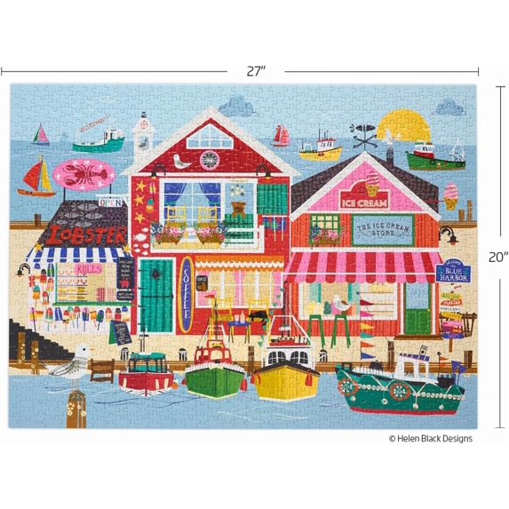Blue Harbor, 1000-piece puzzle, WerkShoppe