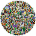 Macrocosm -  Christopher Marley, 500-piece round puzzle, Pomegranate