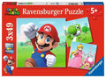 Super Mario, 3 x 49-piece kids' puzzles, Ravensburger