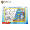 Ocean Life, 24-piece color-your-own kids' puzzle, Ravensburger