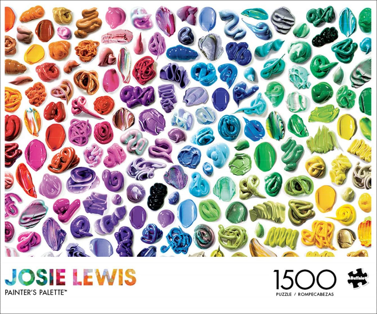 Painter's Palette (Josie Lewis), 1500-piece puzzle, Buffalo Games