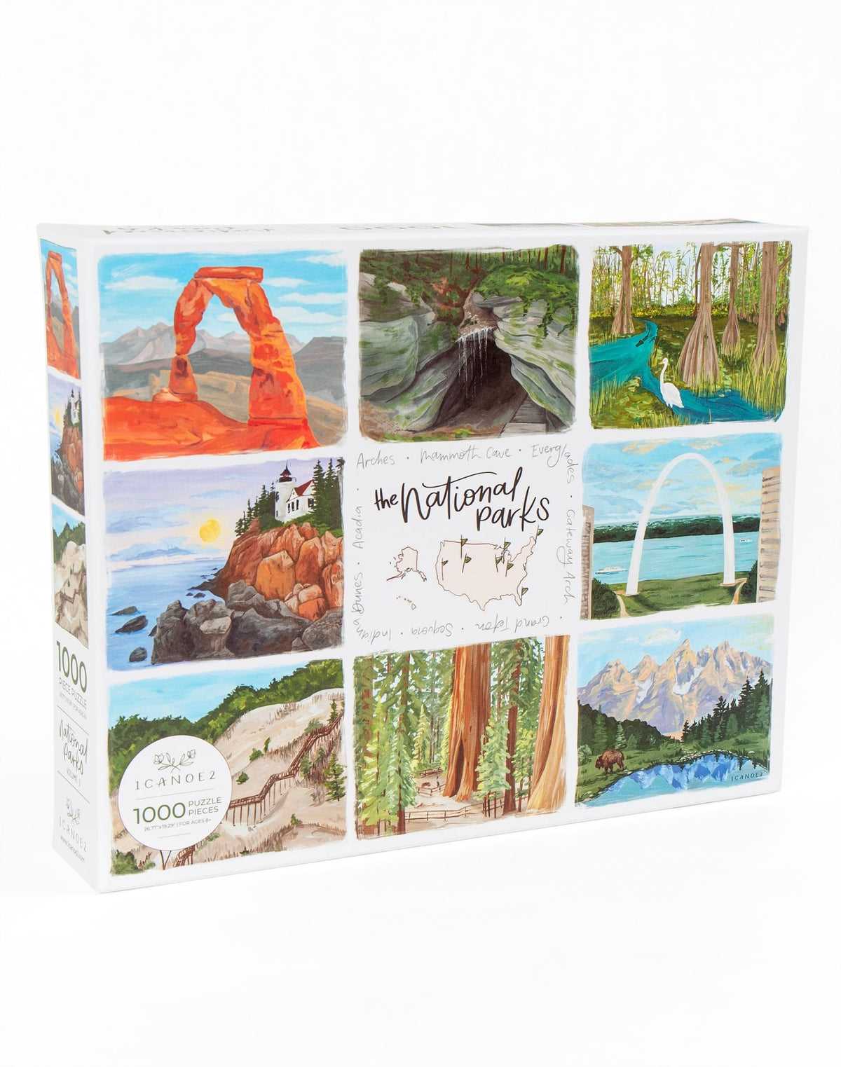 The National Parks: Volume 1, 1000-piece puzzle, 1canoe2