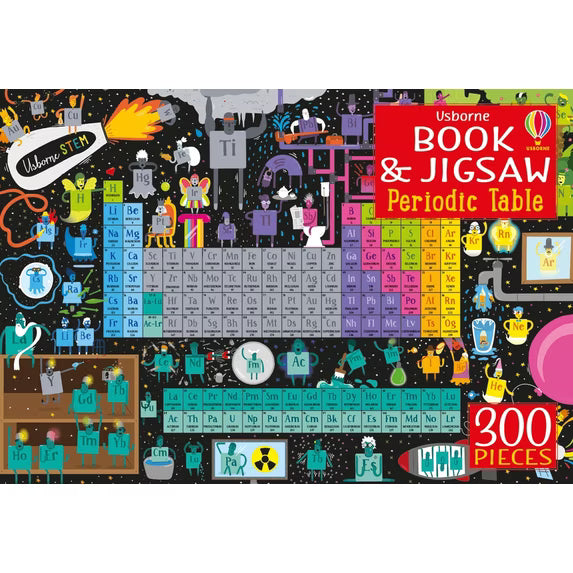 Periodic Table, 300-piece kids' puzzle and book, Usborne
