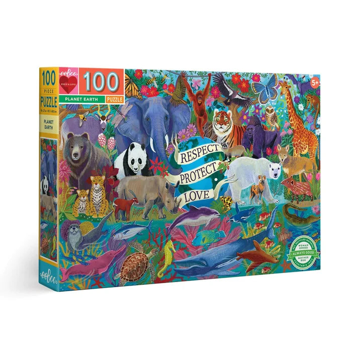 Planet Earth, 100-piece kids' puzzle, eeBoo