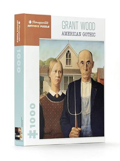 American Gothic - Grant Wood, 1000-piece puzzle, Pomegranate