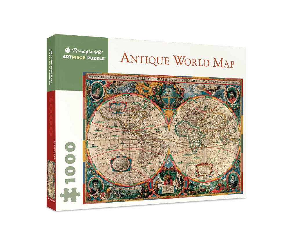 Antique World Map, 1000-piece puzzle, Pomegranate
