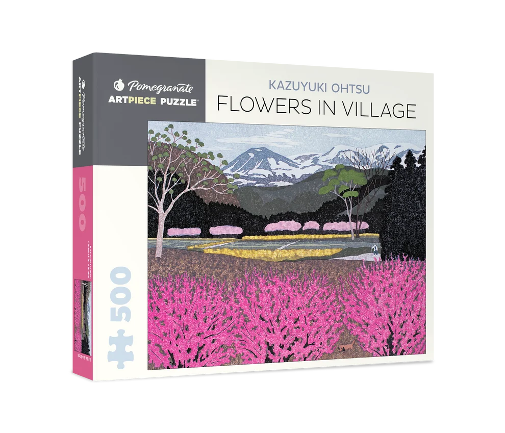 Flowers in Village - Kazuyuki Ohtsu, 500-piece puzzle, Pomegranate