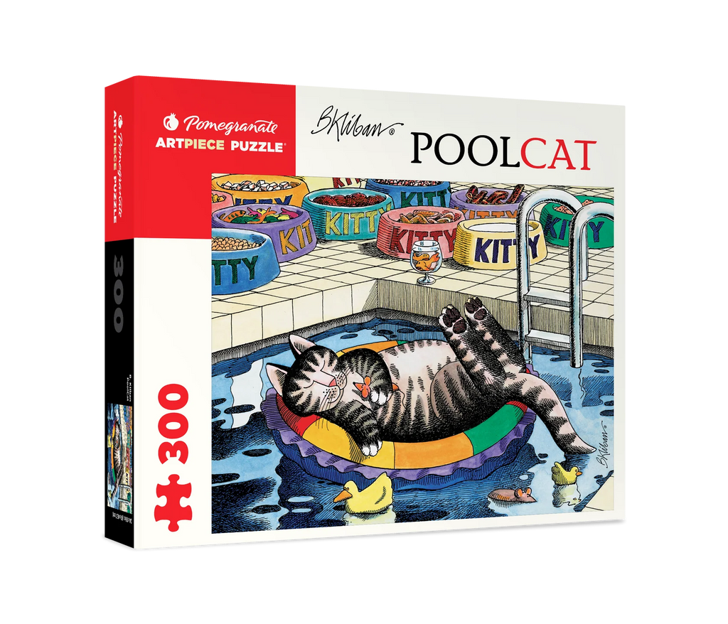 Pool Cat - B. Kliban, 300-piece puzzle, Pomegranate