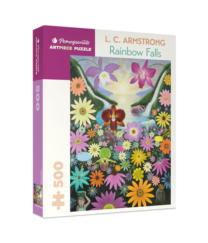 Rainbow Falls - L. C. Armstrong, 500-piece puzzle, Pomegranate