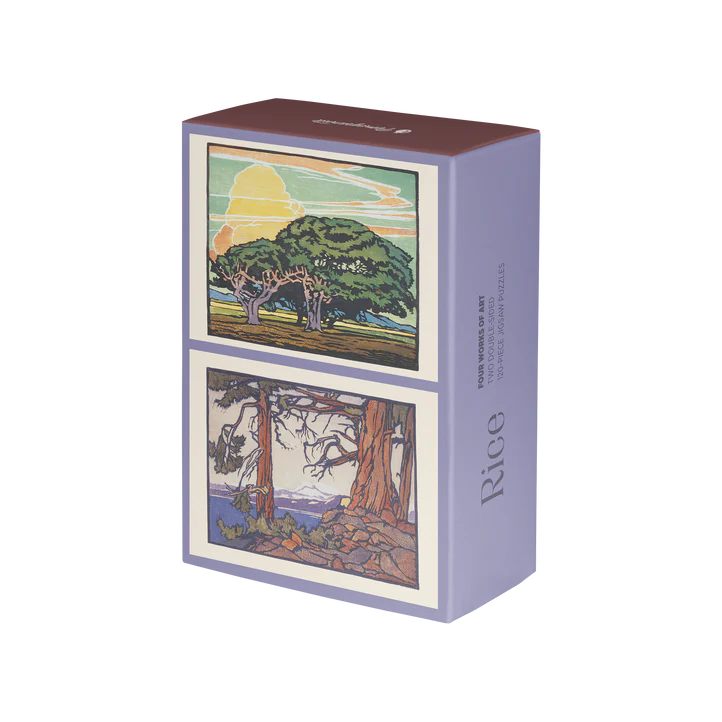 William S. Rice Puzzle Set, 2 double-sided 120-piece puzzles, Pomegranate
