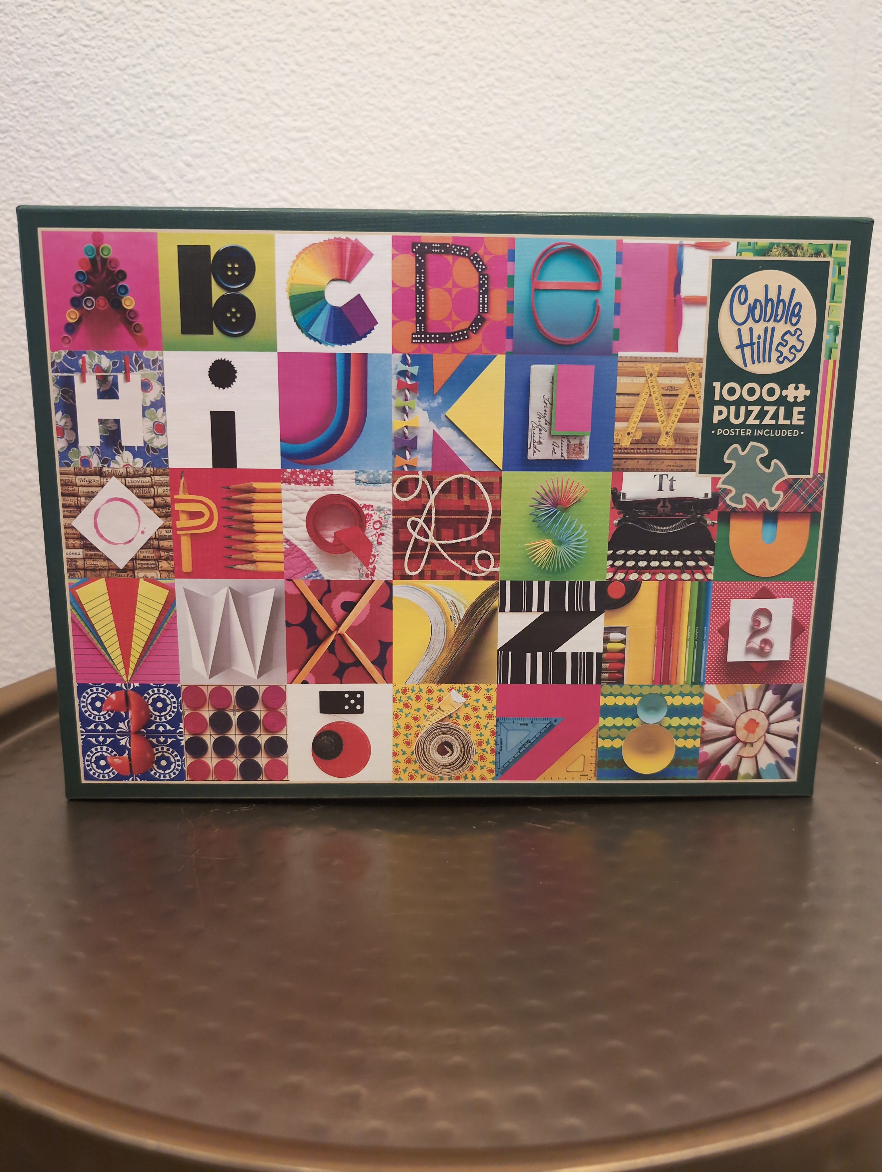 Found Alphabet, 1000-piece puzzle, Cobble Hill