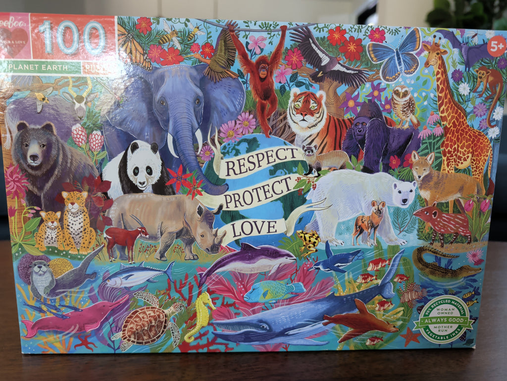 Planet Earth, 100-piece kids' puzzle, eeBoo