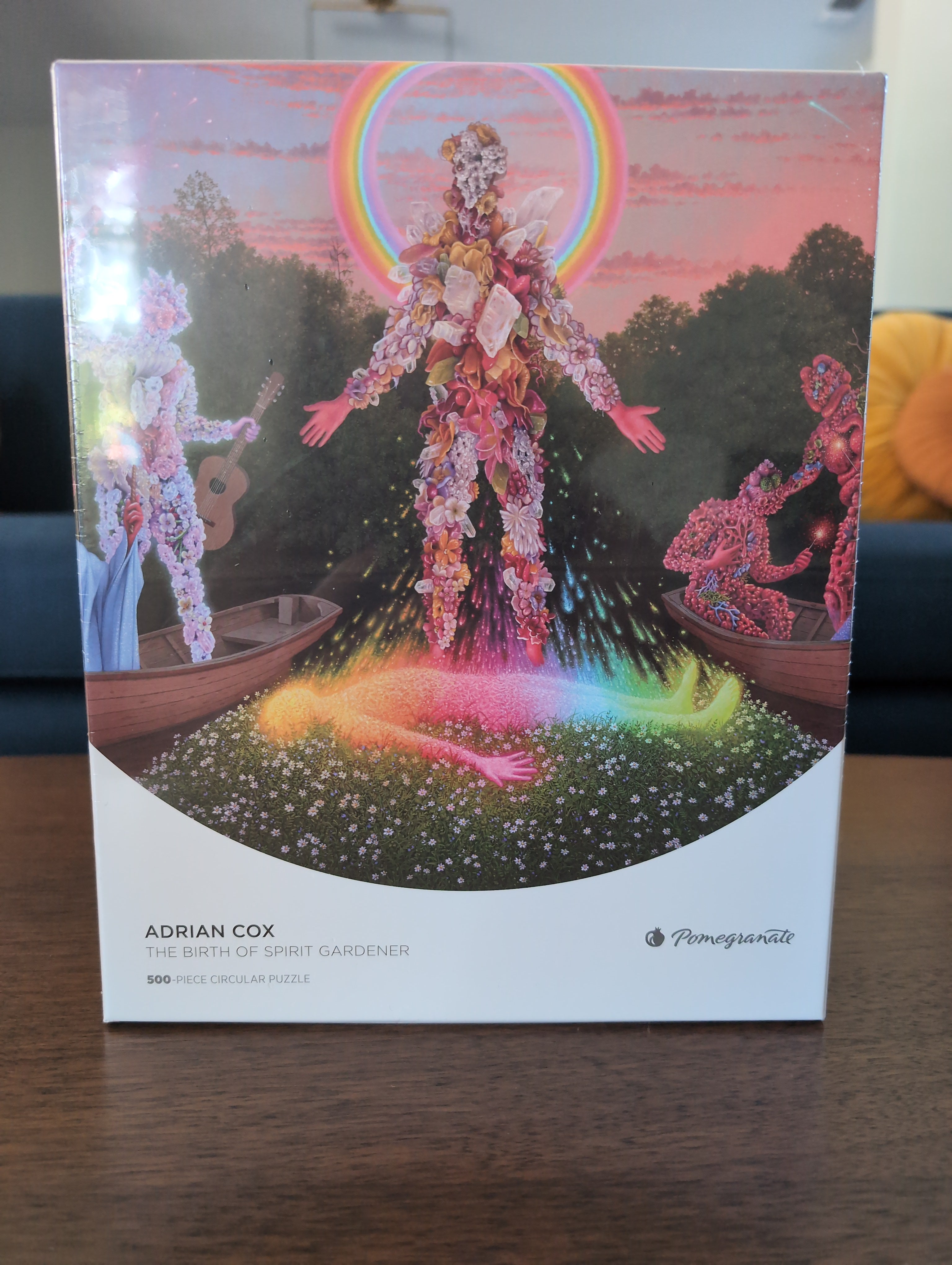 The Birth of Spirit Gardener - Adrian Cox, 500-piece round puzzle, Pomegranate