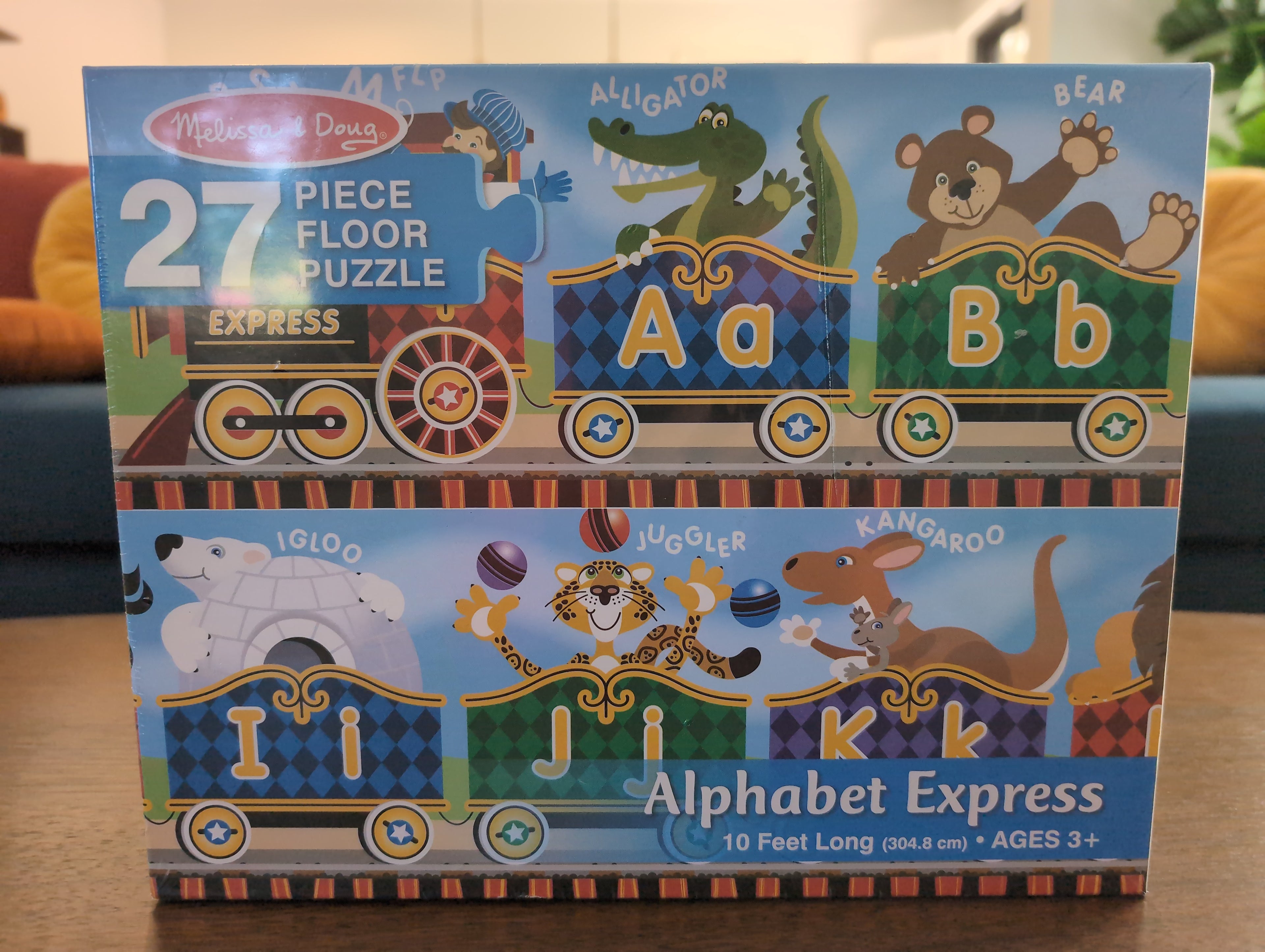 Alphabet Express, 27-piece giant kids' puzzle, Melissa and Doug