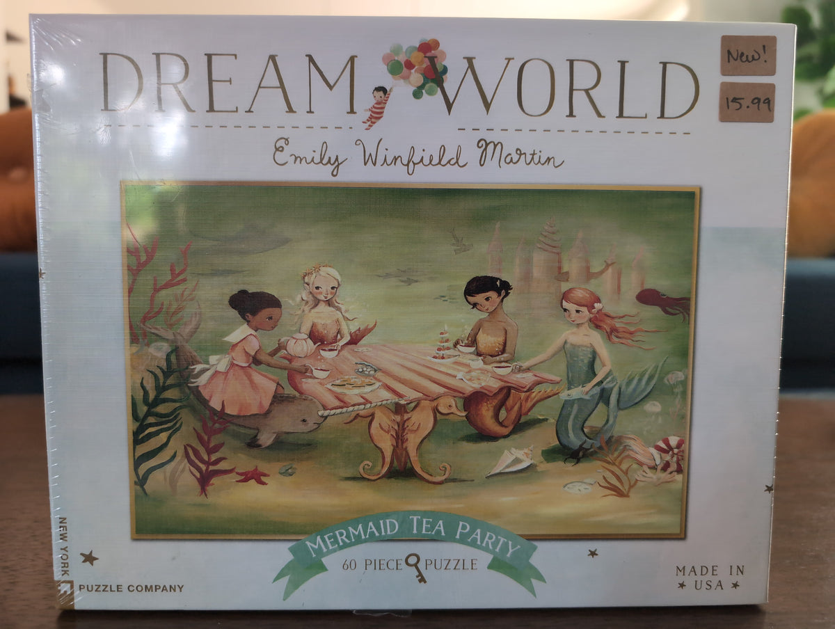 Mermaid Tea Party, 60-piece kids' puzzle, New York Puzzle Company