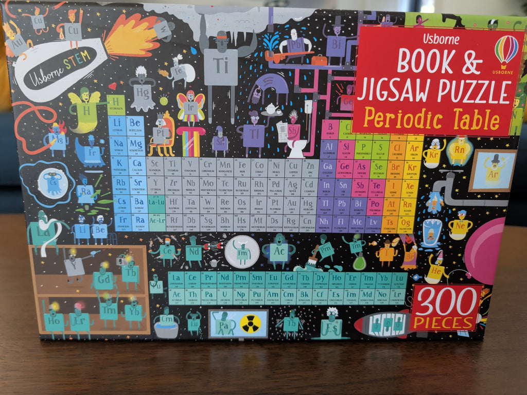 Periodic Table, 300-piece kids' puzzle and book, Usborne