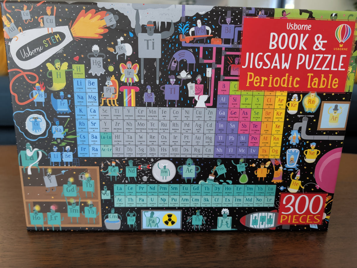 Periodic Table, 300-piece kids' puzzle and book, Usborne
