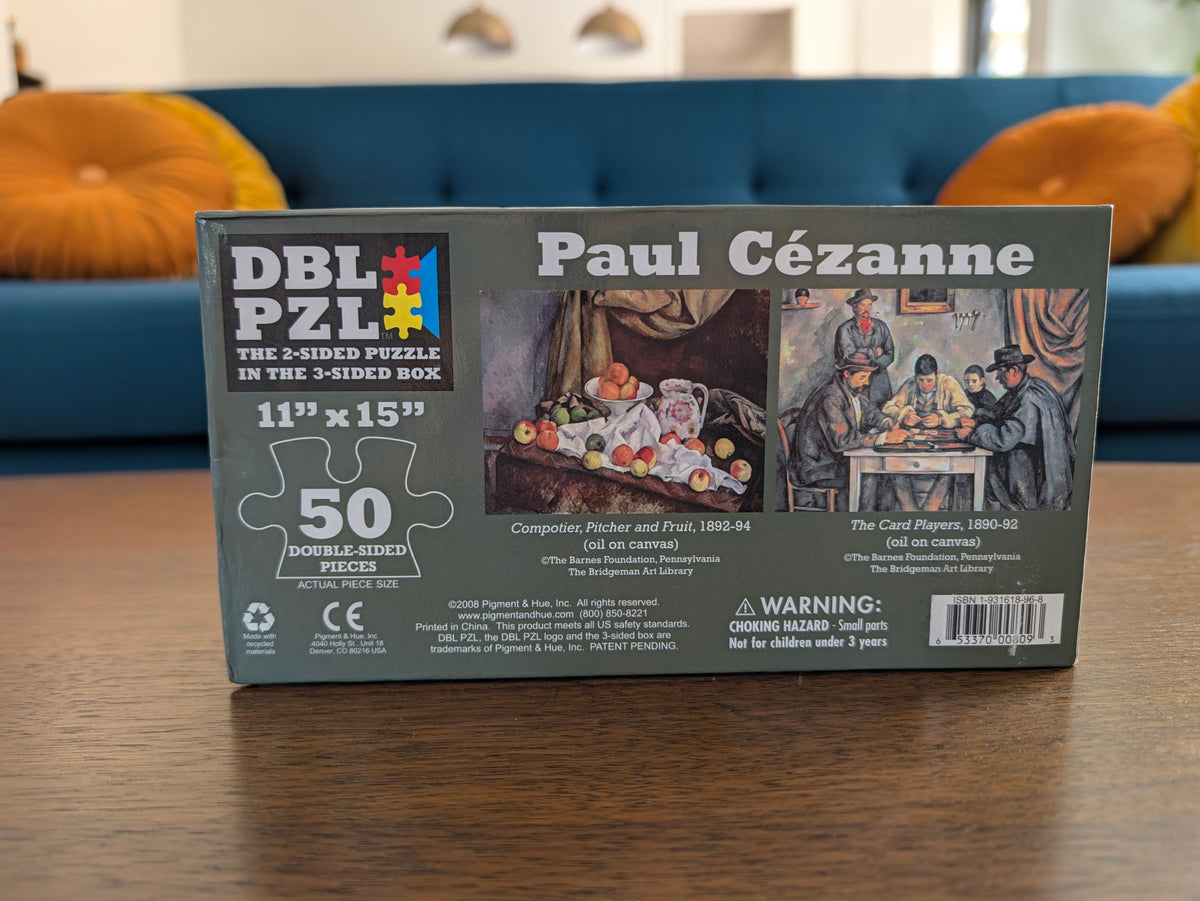 Paul Cezanne, 50-piece double-sided puzzle, Pigment and Hue