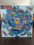 Under the Sea, 100-piece round puzzle, eeBoo