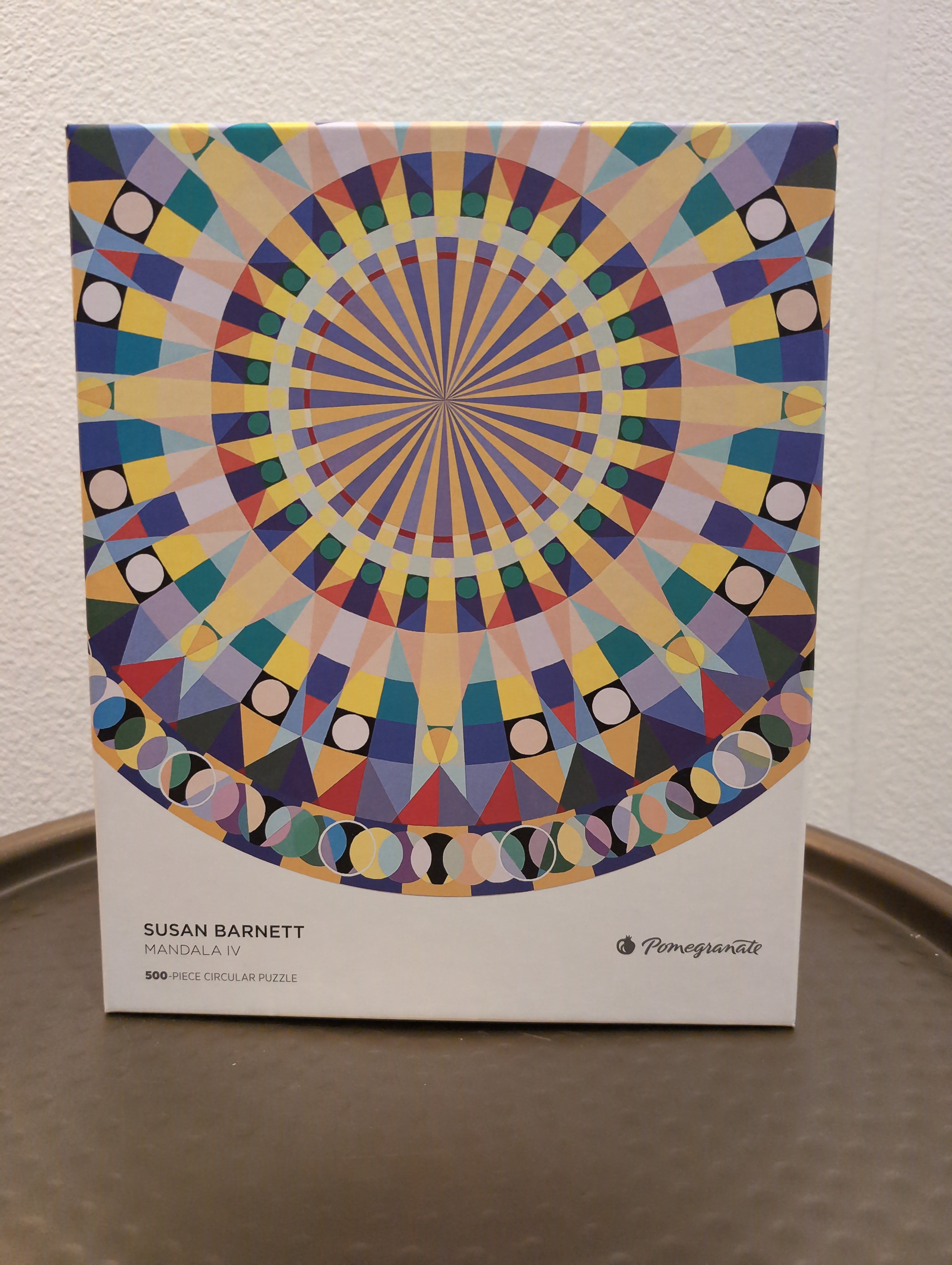 Mandala IV - Susan Barnett, 500-piece round puzzle, Pomegranate