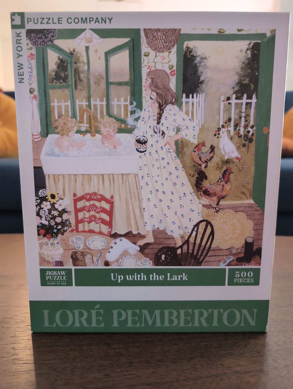 Up with the Lark, 500-piece puzzle, New York Puzzle Company
