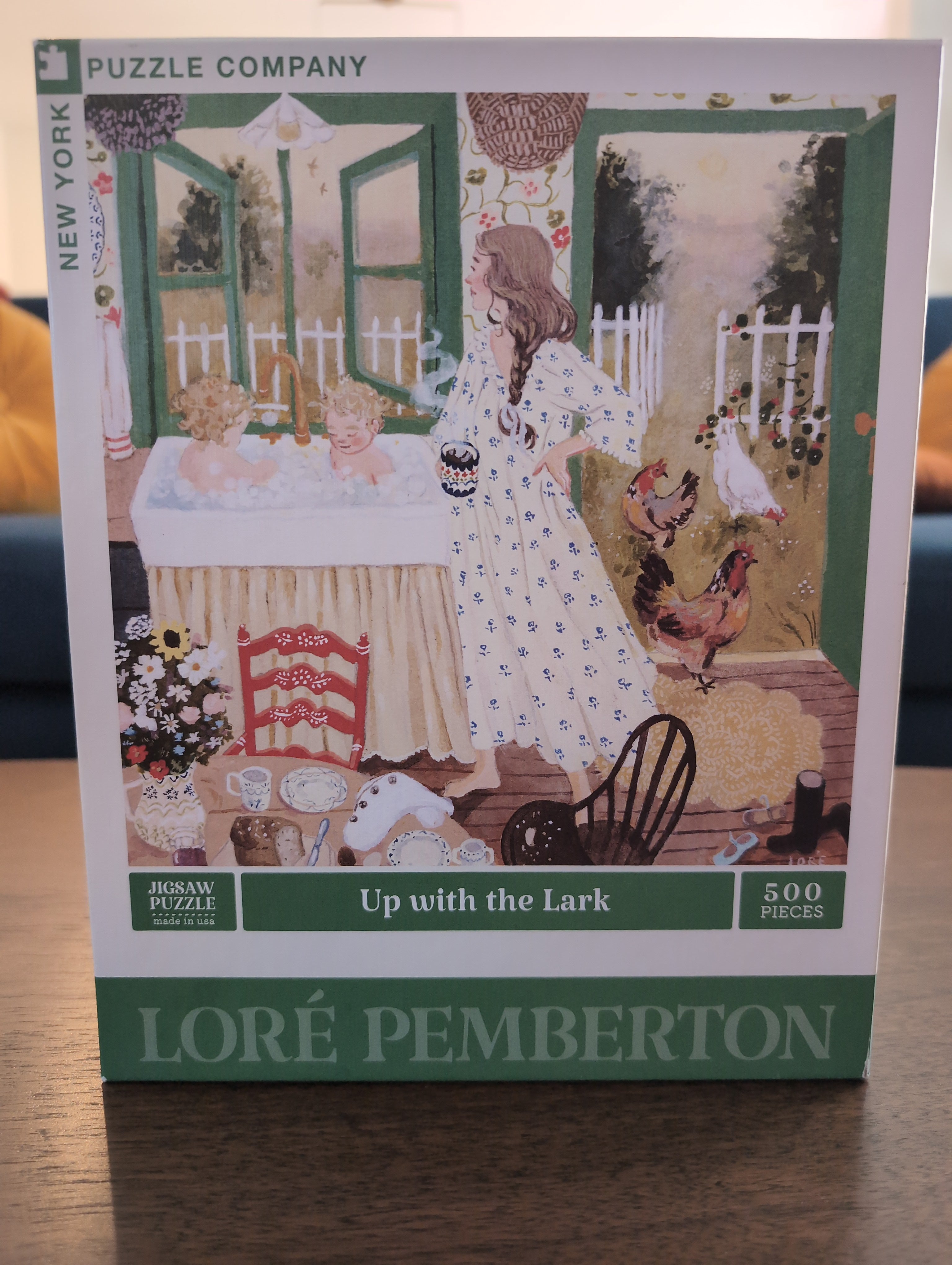 Up with the Lark, 500-piece puzzle, New York Puzzle Company