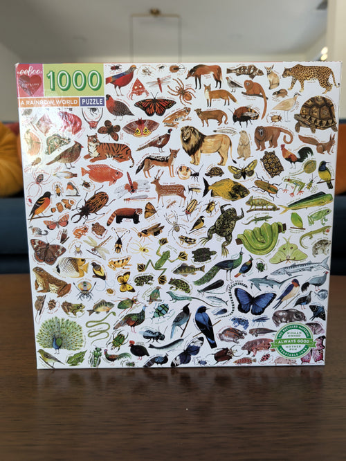 A Rainbow World, 1000-piece puzzle, eeBoo