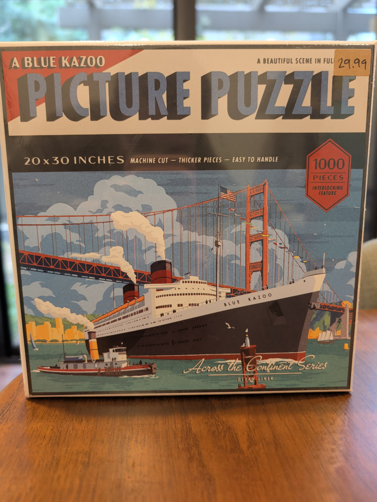 Ocean Liner, 1000-piece puzzle, Blue Kazoo
