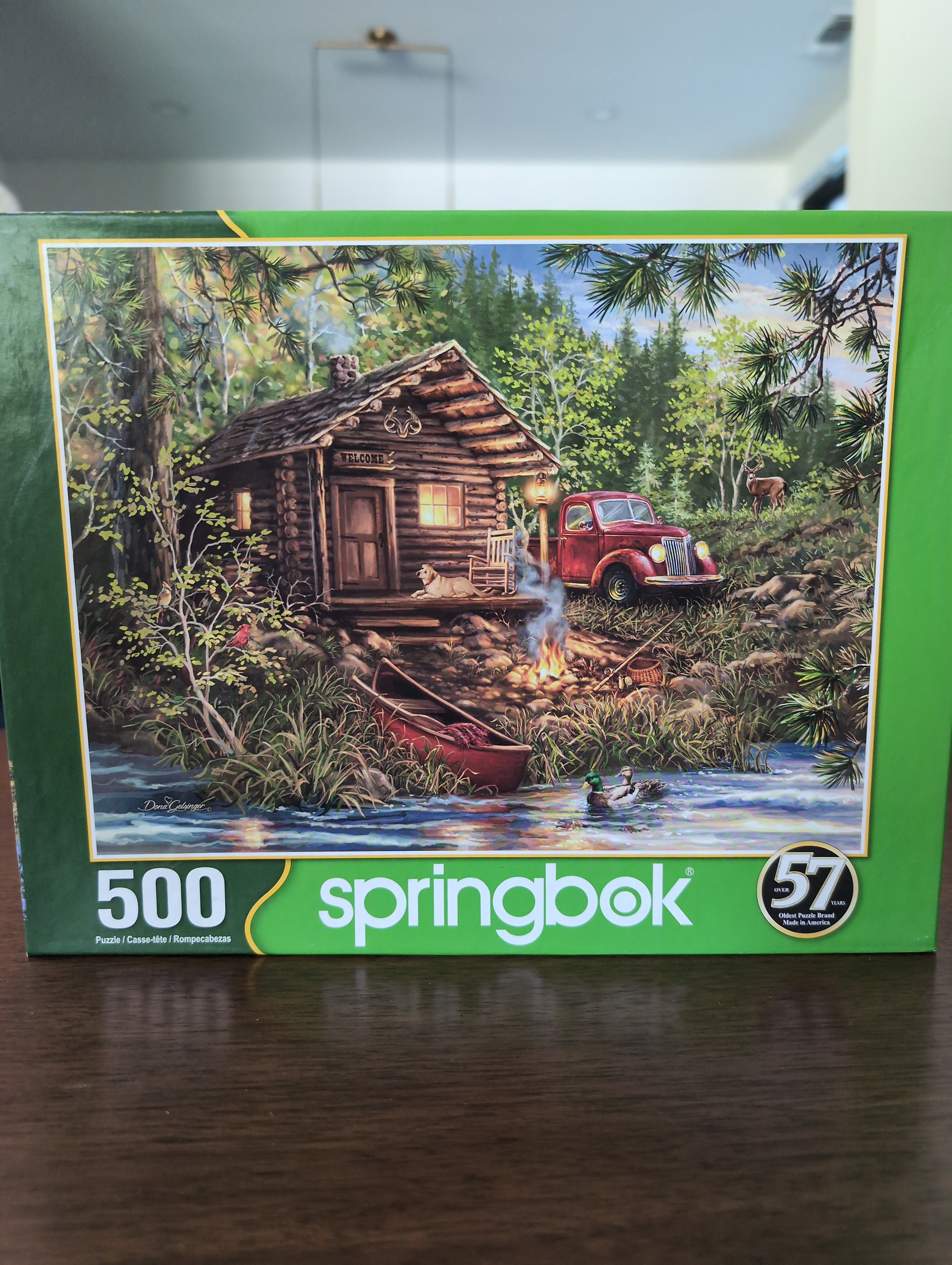Cozy Cabin Life, 500-piece puzzle, Springbok